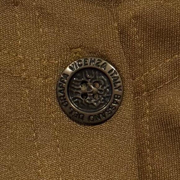 Sophia La Belle Jacket Minimalist Boho 90s Lagenlook Button Up Olive One Size - Picture 5 of 7